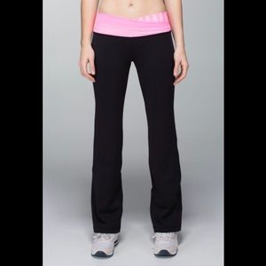 Lululemon Pink Astro Wide Leg Workout Pants